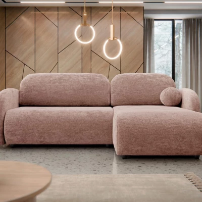 Rohová sedací souprava LACROSSE - růžová