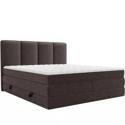 Boxspringová manželská postel 160x200 PULASKI - čokoládová