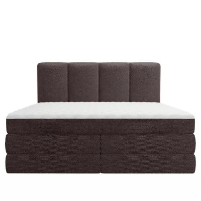 Boxspringová manželská postel 180x200 PULASKI - čokoládová