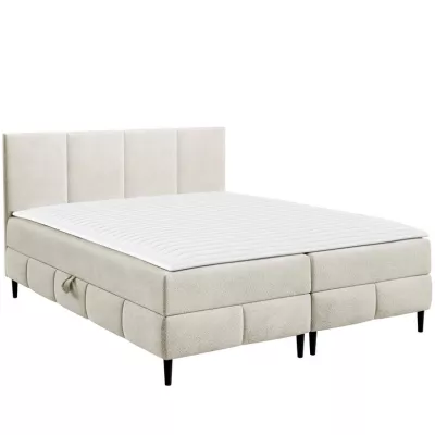 Hotelová manželská postel 180x200 NEWSOMS 2 - ecru + topper ZDARMA