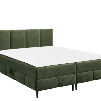 Hotelová manželská postel 180x200 NEWSOMS 2 - zelená + topper ZDARMA