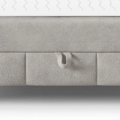 Hotelová manželská postel 200x200 NEWSOMS 2 - béžová + topper ZDARMA