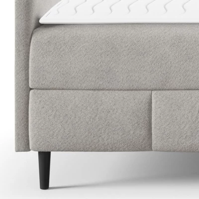 Hotelová manželská postel 200x200 NEWSOMS 2 - béžová + topper ZDARMA