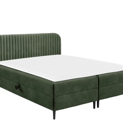 Kontinentální manželská postel 160x200 NEWSOMS 1 - zelená + topper ZDARMA