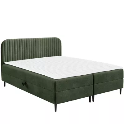 Kontinentální manželská postel 180x200 NEWSOMS 1 - zelená + topper ZDARMA