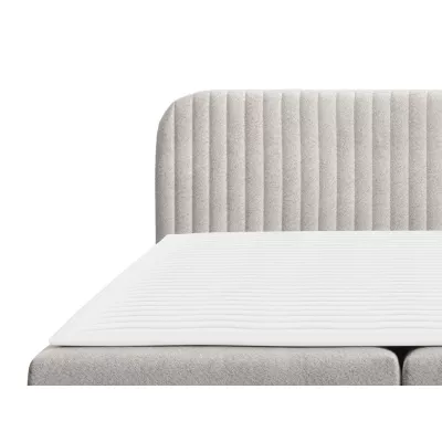 Kontinentální manželská postel 180x200 NEWSOMS 1 - černá + topper ZDARMA