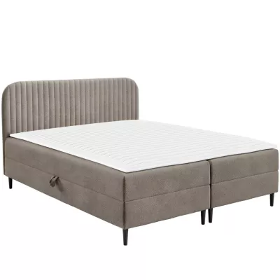 Kontinentální manželská postel 160x200 NEWSOMS 1 - béžová + topper ZDARMA