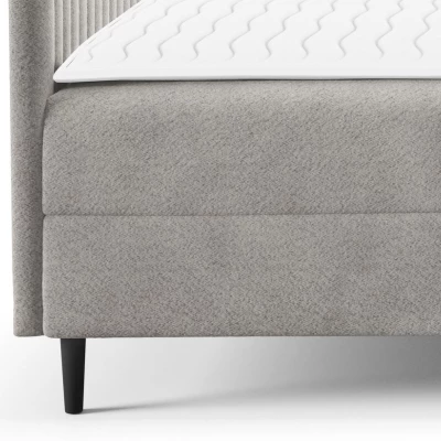 Kontinentální manželská postel 140x200 NEWSOMS 1 - koňaková + topper ZDARMA