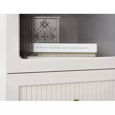 Úzká prosklená vitrína SALTIVILLE - kašmír