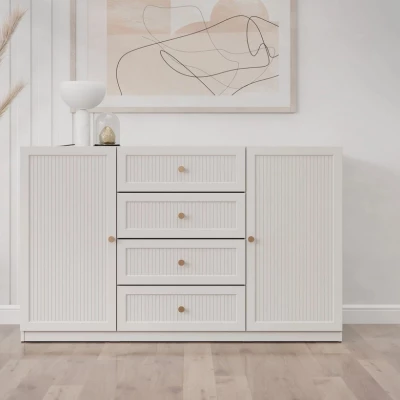 Komoda s dvířky a šuplíky SALTIVILLE - kašmír