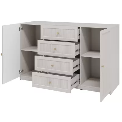 Komoda s dvířky a šuplíky SALTIVILLE - kašmír