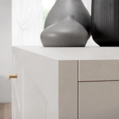 Komoda s dvířky a šuplíky SALTIVILLE - kašmír