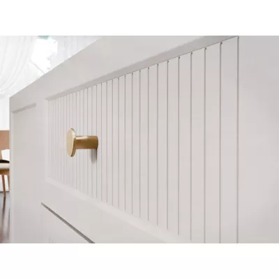 Úzká komoda s dvířky a šuplíky SALTIVILLE - kašmír