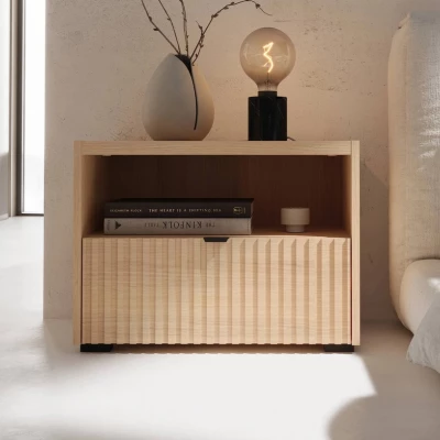 Noční stolek TROUTDALE - dub vicenza