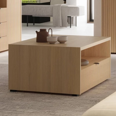 Konferenční stolek TROUTDALE - dub vicenza