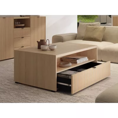 Konferenční stolek TROUTDALE - dub vicenza