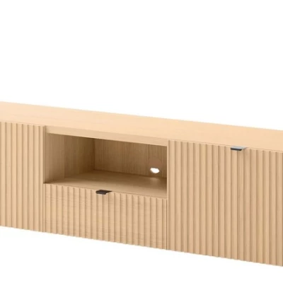 Televizní široký stolek TROUTDALE - dub vicenza