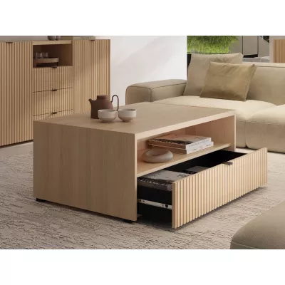 Nábytek do obývacího pokoje TROUTDALE - dub vicenza