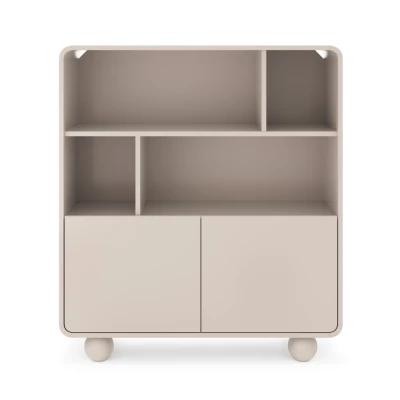 Policový regál s dvířky DARIO - kašmír