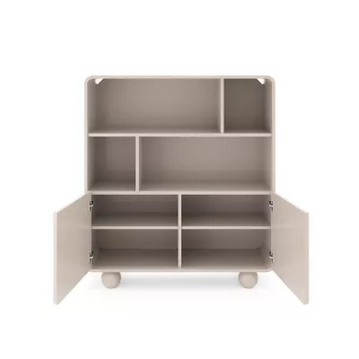 Policový regál s dvířky DARIO - kašmír