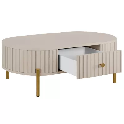 Konferenční stolek TAZEVEL - pískový béžový