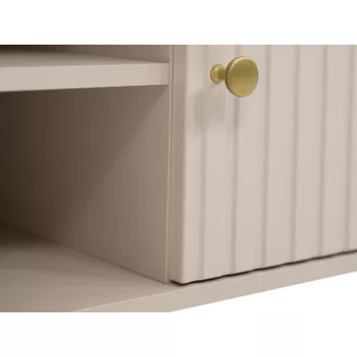 Široký TV stolek TAZEVEL - pískový béžový