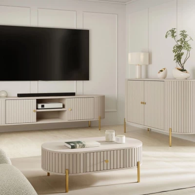 Sestava do obývacího pokoje TAZEVEL 2 - písková béžová