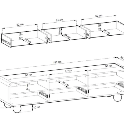 TV stolek DARIO - kašmír