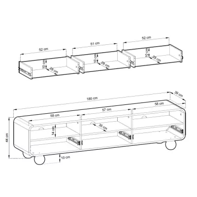 TV stolek DARIO - kašmír