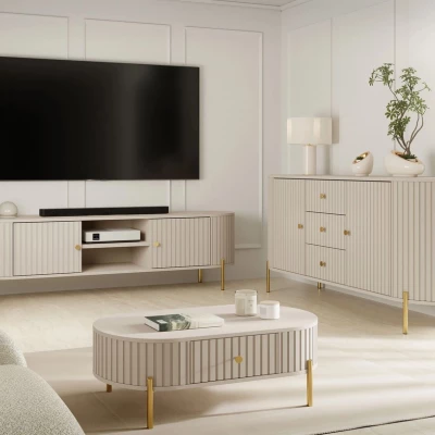 Sestava do obývacího pokoje TAZEVEL 1 - písková béžová