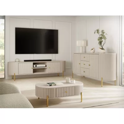 Sestava do obývacího pokoje TAZEVEL 1 - písková béžová