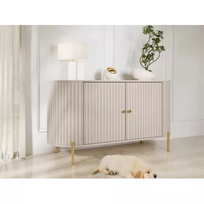 Komoda s dvířky TAZEVEL - písková béžová