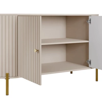 Komoda s dvířky TAZEVEL - písková béžová