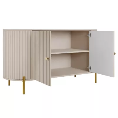 Komoda s dvířky TAZEVEL - písková béžová