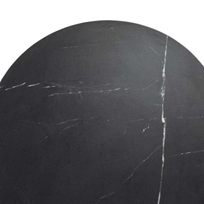 Kombinovaná komoda TANGIER - dub cremona / černý mramor / černá