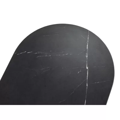 Kombinovaná komoda TANGIER - dub cremona / černý mramor / černá