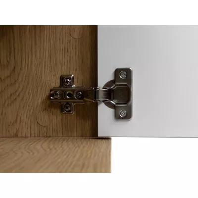 Kombinovaná komoda TANGIER - dub cremona / černý mramor / černá