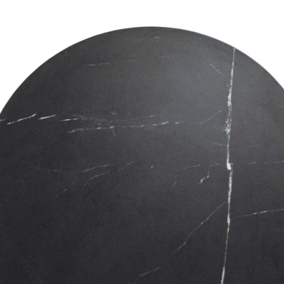 Konferenční stolek TANGIER - dub cremona / černý mramor / černý