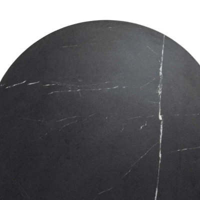 Široký TV stolek TANGIER - dub cremona / černý mramor / černý