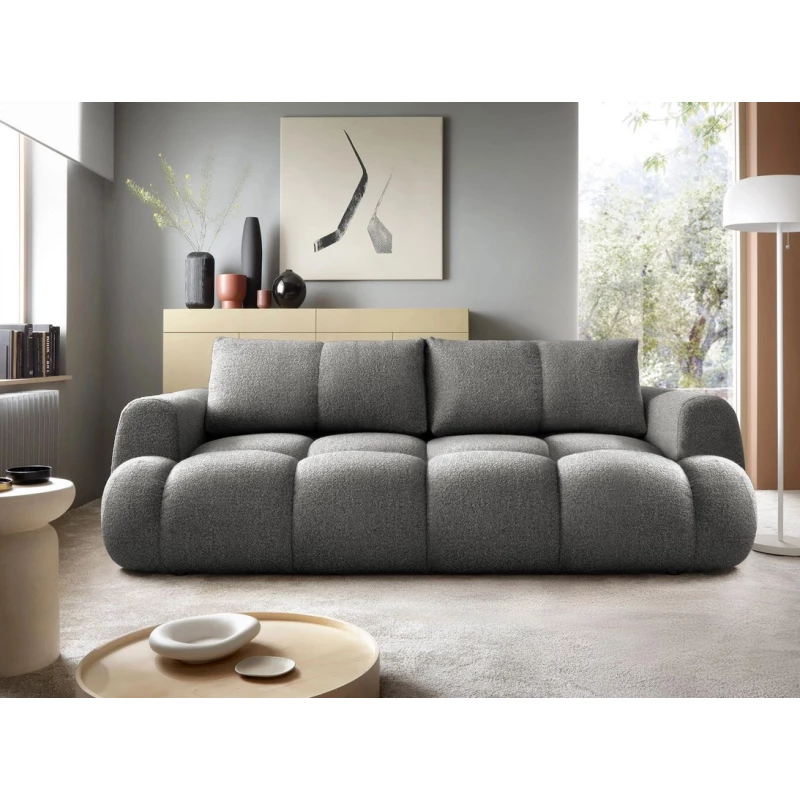 Rozkládací pohovka s úložným prostorem ERBIN - tmavá šedá