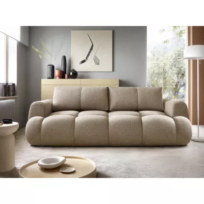 Rozkládací pohovka s úložným prostorem ERBIN - tmavá béžová