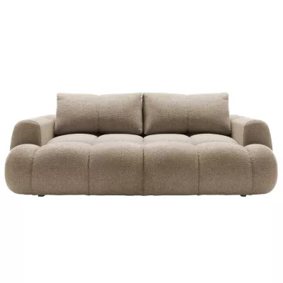 Rozkládací pohovka s úložným prostorem ERBIN - tmavá béžová