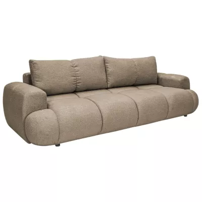 Rozkládací pohovka s úložným prostorem ERBIN - tmavá béžová