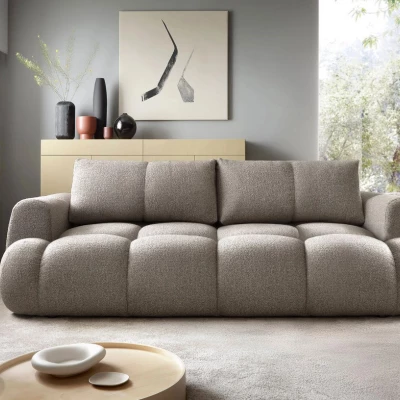 Rozkládací pohovka s úložným prostorem ERBIN - teplá šedá