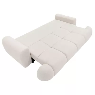 Rozkládací pohovka s úložným prostorem ERBIN - teplá šedá