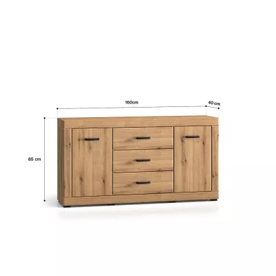 Kombinovaná komoda ADELLA - dub evoke