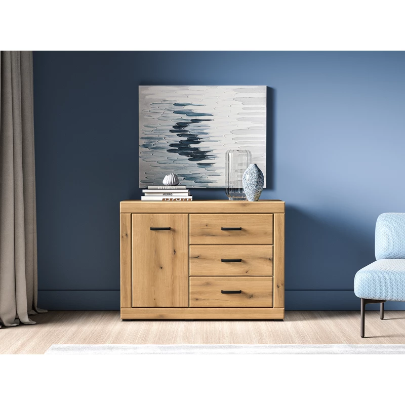 Komoda se šuplíky a dvířky ADELLA - dub evoke