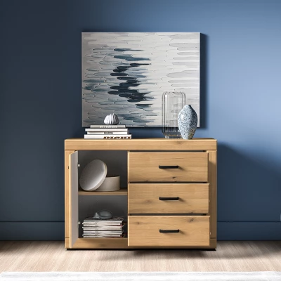 Komoda se šuplíky a dvířky ADELLA - dub evoke