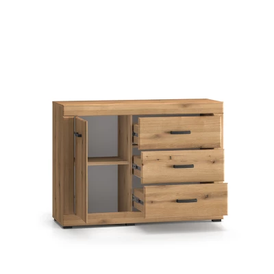 Komoda se šuplíky a dvířky ADELLA - dub evoke