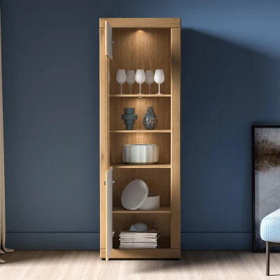 Prosklená vitrína ADELLA - dub evoke